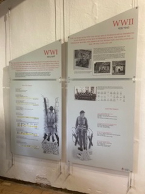 The East Wall Display Board